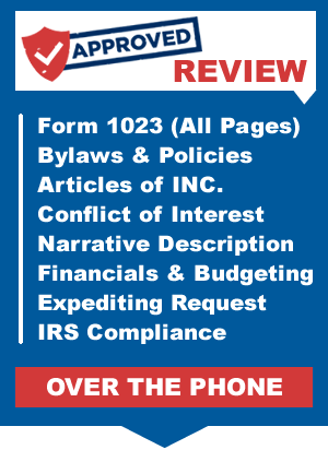 Form 1023 application review 501c3