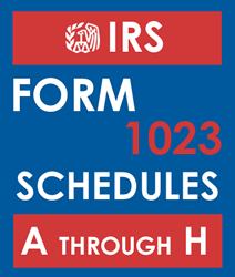 IRS Form 1023 Schedules Instruction & Answers A through H